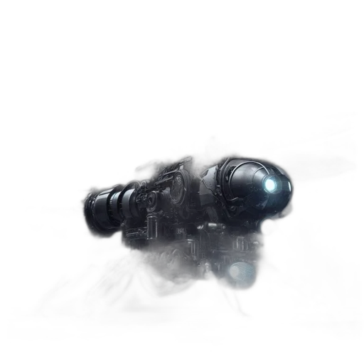 robot, weapon, staff, creature, concept art, 3d render, photorealistic, cyberpunk transparent PNG cut-out