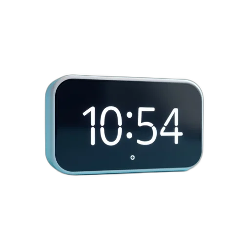 digital, clock, black, frame, blue, sky, background, displays transparent PNG cut-out