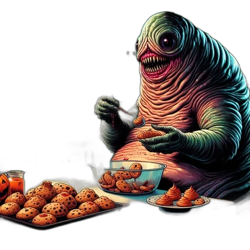 food, creature, animal, concept art, photorealistic, pixel art, fantasy art, outer space transparent PNG cut-out