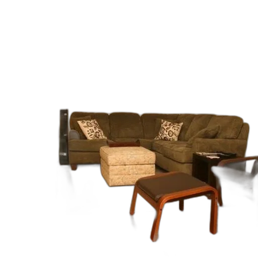 furniture, 3d render, photorealistic, concept art, earth tones, golden, cozy, living transparent PNG cut-out