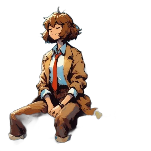 jacket, staff, robot, furniture, concept art, pixel art, watercolor, anime transparent PNG cut-out