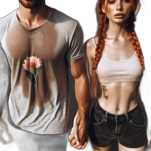 concept art, fantasy art, photorealistic, comic book art, fire, earth tones, two, individuals transparent PNG cut-out