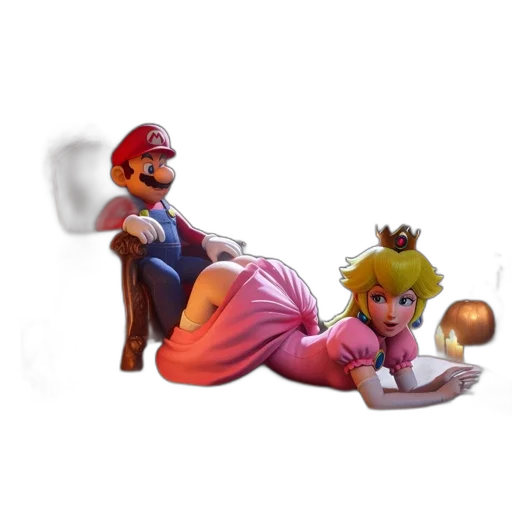 furniture, crown, dress, staff, concept art, 3d render, pixel art, fantasy art transparent PNG cut-out