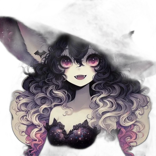mask, creature, dragon, hair, anime, fantasy art, watercolor, pixel art transparent PNG cut-out