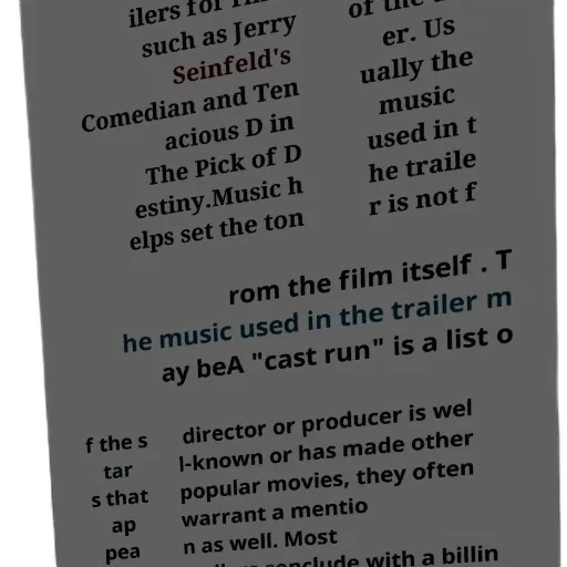 poster, movie, trailer, featuring, text, about, music, trailers transparent PNG cut-out