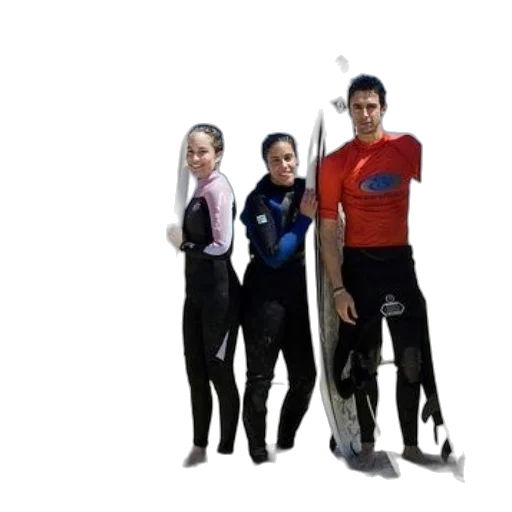 staff, 3d render, concept art, underwater, outer space, four, surfers, wetsuits transparent PNG cut-out