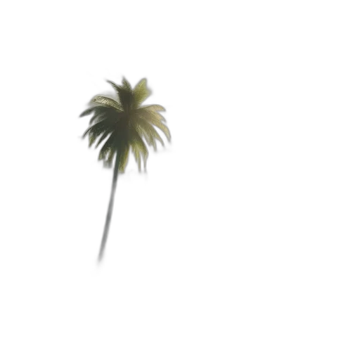 tree, umbrella, hair, staff, photorealistic, 3d render, vaporwave, concept art transparent PNG cut-out