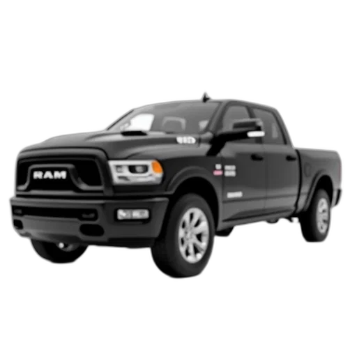 car, photorealistic, black, pickup, truck, white, logo, side transparent PNG cut-out