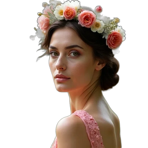 crown, jewelry, dress, hat, photorealistic, oil painting, 3d render, fantasy art transparent PNG cut-out