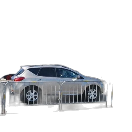 car, robot, weapon, 3d render, concept art, photorealistic, silver, suv transparent PNG cut-out