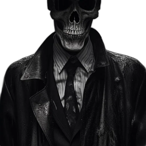 jacket, mask, face, staff, photorealistic, concept art, comic book art, 3d render transparent PNG cut-out