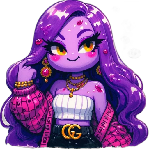 creature, jewelry, mask, pixel art, concept art, fantasy art, cartoon, vibrant transparent PNG cut-out