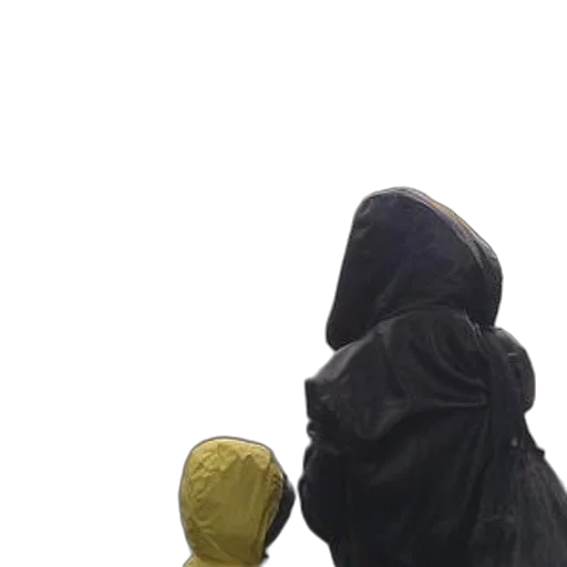 mask, umbrella, jacket, staff, concept art, 3d render, photorealistic, cyberpunk transparent PNG cut-out
