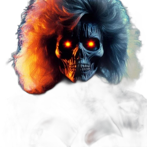 mask, face, hair, concept art transparent PNG cut-out