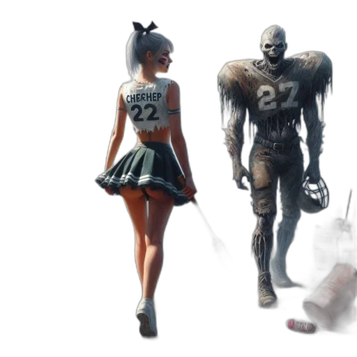 robot, dress, concept art, comic book art, fantasy art, 3d render, monochrome, dark transparent PNG cut-out