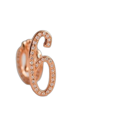 jewelry, crown, 3d render, initials transparent PNG cut-out