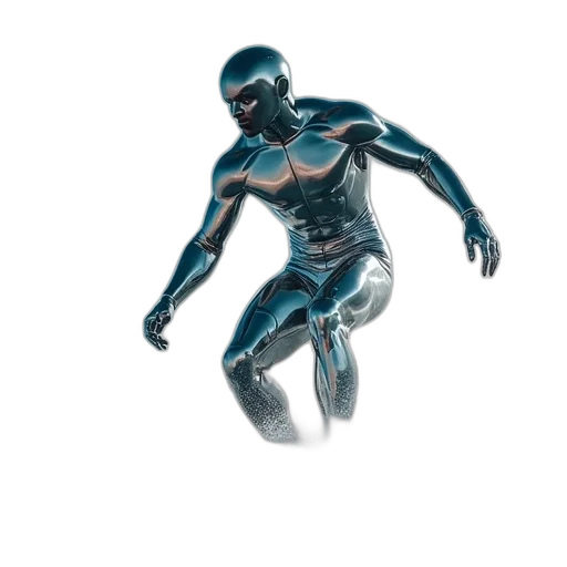 robot, creature, mask, 3d render, concept art, comic book art, photorealistic, blue transparent PNG cut-out