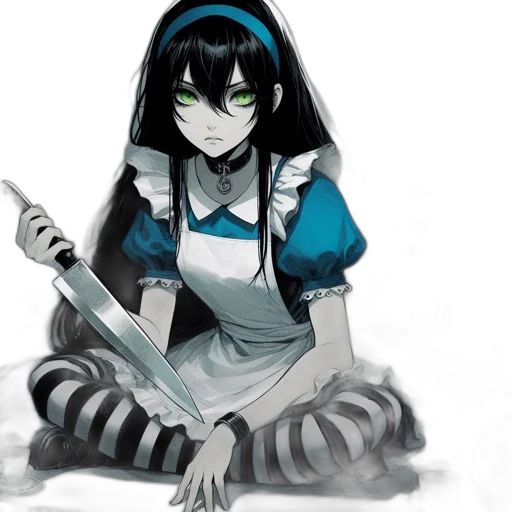 staff, dress, weapon, sword, anime, concept art, fantasy art, comic book art transparent PNG cut-out