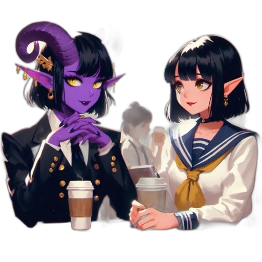 staff, pixel art, fantasy art, concept art, anime, dark, monochrome, colorful transparent PNG cut-out