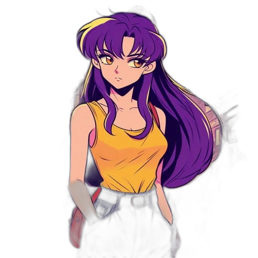 dress, staff, weapon, anime, pixel art, cartoon, concept art, colorful transparent PNG cut-out