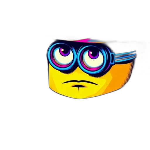 mask, hat, face, staff, 3d render, cartoon, pixel art, anime transparent PNG cut-out