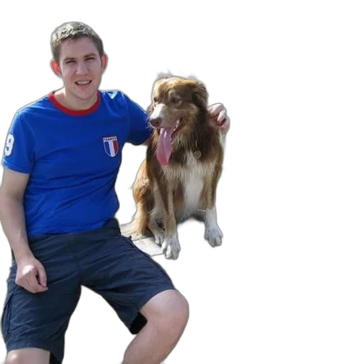 animal, staff, creature, photorealistic, 3d render, man, blue, shirt transparent PNG cut-out