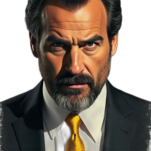 face, staff, jacket, mask, comic book art, photorealistic, cartoon, concept art transparent PNG cut-out