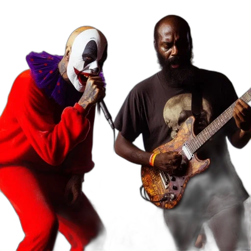 mask, jacket, concept art, live, concert, performer, donning, clown transparent PNG cut-out