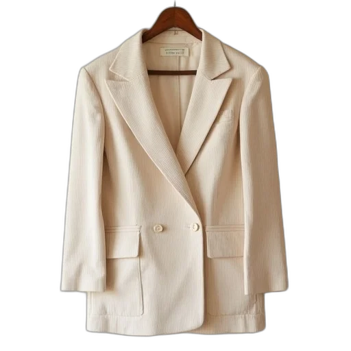 jacket, earth tones, blazer, beige, ticking, white, seersuck transparent PNG cut-out