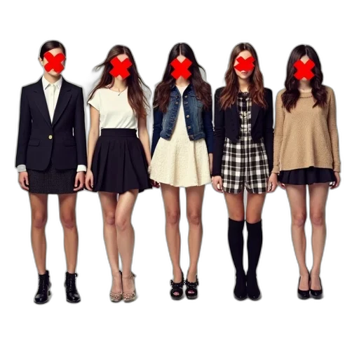 mask, jacket, dress, face, concept art, 3d render, red, dark transparent PNG cut-out