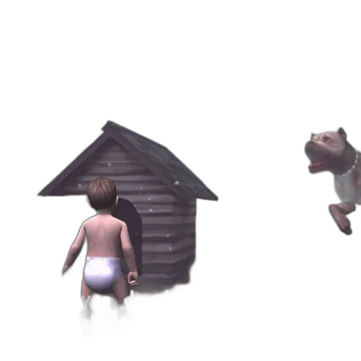 creature, animal, 3d render, concept art, pixel art, photorealistic, fog, forest transparent PNG cut-out