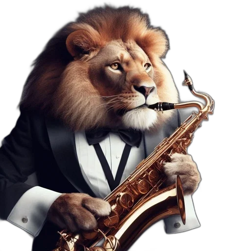 animal, staff, concept art, photorealistic, 3d render, fantasy art, anthropomorphic, lion transparent PNG cut-out