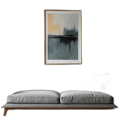 furniture, photorealistic, concept art, oil painting, watercolor, fog, forest, night transparent PNG cut-out
