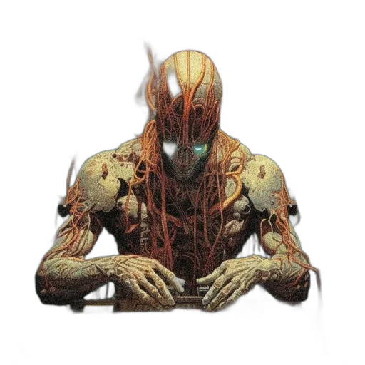 creature, mask, animal, face, concept art, comic book art, 3d render, pixel art transparent PNG cut-out