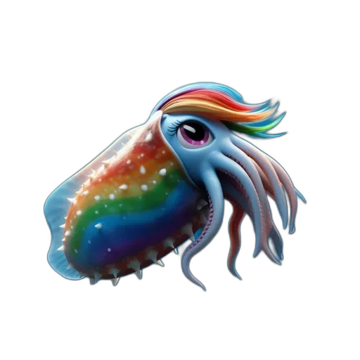 creature, animal, hat, dragon, concept art, fantasy art, 3d render, pixel art transparent PNG cut-out