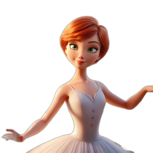 dress, 3d render, concept art, cartoon, photorealistic, animated, character, red transparent PNG cut-out