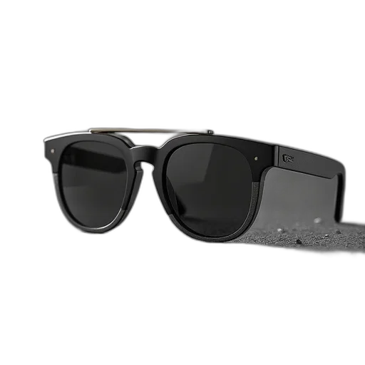 3d render, frame, sunglasses, matte, grey, men, burberry, united transparent PNG cut-out