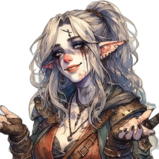 face, staff, fantasy art, concept art, pixel art, watercolor, dark, female transparent PNG cut-out