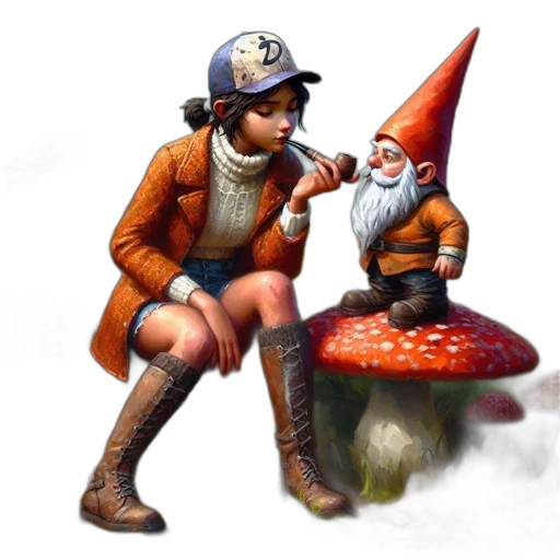 hat, staff, concept art, fantasy art, 3d render, photorealistic, outer space, forest transparent PNG cut-out