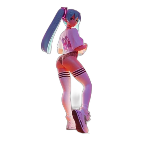 dress, robot, 3d render, vaporwave, concept art, anime, neon lights, pastel transparent PNG cut-out