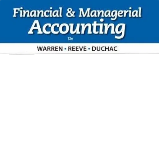cover, financial, managerial, accounting, warren, reeve, duchac, featuring transparent PNG cut-out