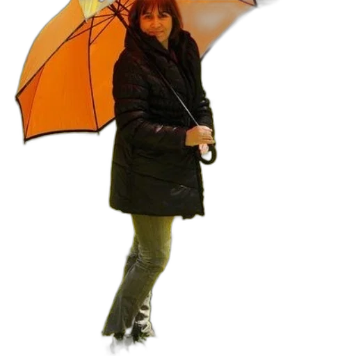 umbrella, staff, jacket, photorealistic, concept art, 3d render, oil painting, rain transparent PNG cut-out