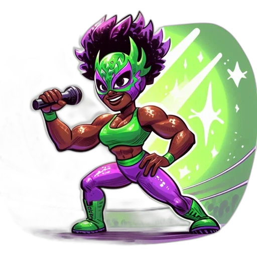 staff, concept art, comic book art, fantasy art, cartoon, green, animated, female transparent PNG cut-out