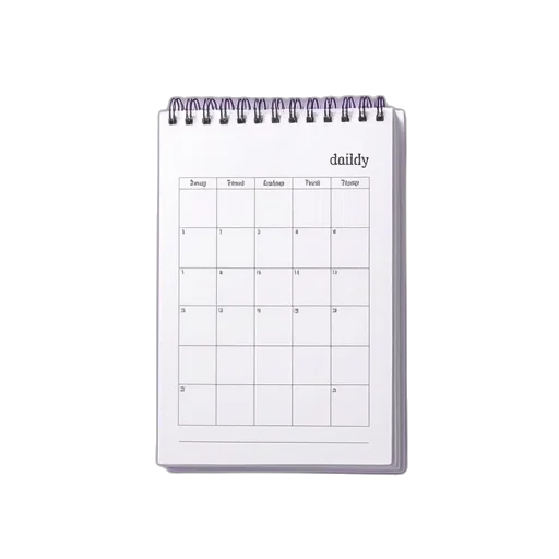 daily, schedule, planner, purple transparent PNG cut-out