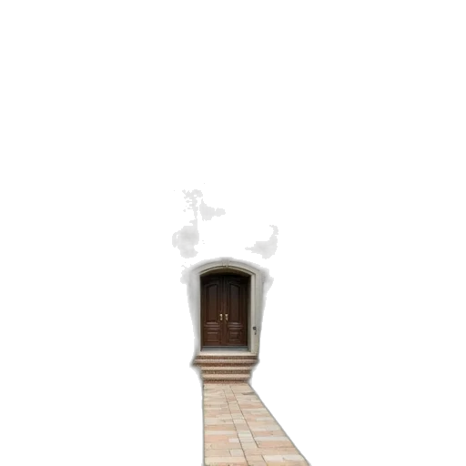 building, staff, furniture, umbrella, 3d render, concept art, photorealistic, pixel art transparent PNG cut-out