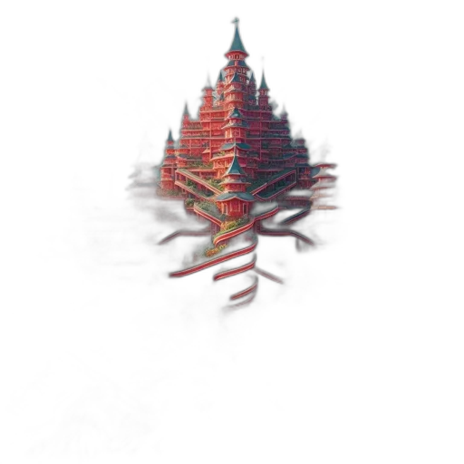 crown, jewelry, tree, hair, 3d render, concept art, fantasy art, pixel art transparent PNG cut-out