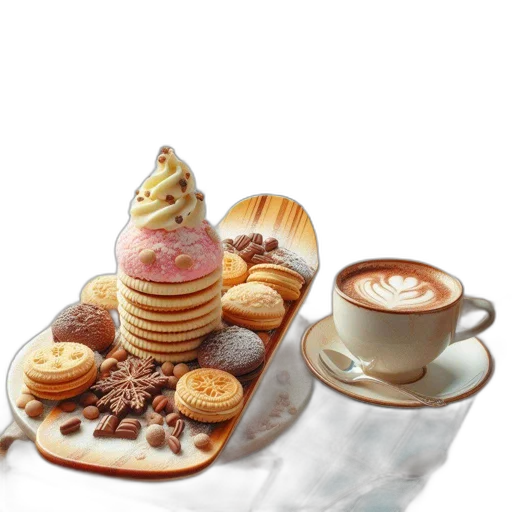 food, photorealistic, 3d render, concept art, oil painting, pastel, rustic, winter transparent PNG cut-out