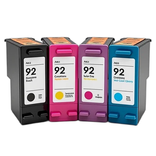 colorful, monochrome, wecare, 92xl, ink, cartridges, set, deskjet transparent PNG cut-out