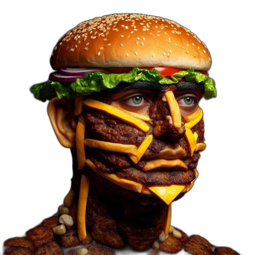 food, face, robot, animal, photorealistic, 3d render, cyberpunk, concept art transparent PNG cut-out