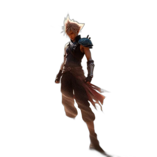 staff, sword, weapon, creature, concept art, fantasy art, 3d render, pixel art transparent PNG cut-out